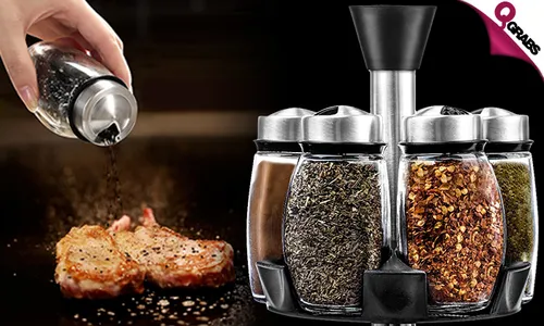 6-Piece Rotating Spice Rack!